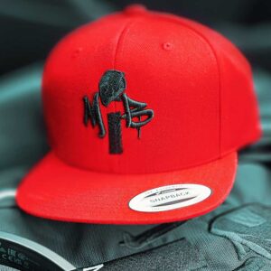 Red Madintobikes Snapback cap
