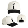 MiB Drip 2.0 Cap shown from multiple angles with cream crown, black brim and embroidered MiB logos.