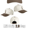 MiB Drip 2.0 Cap shown from multiple angles with cream crown, brown brim and embroidered MiB logos.
